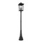 Z-Lite Beacon 4 Light Outdoor Post Mounted Fixture, Black & Clear Beveled 568PHXXLR-564P-BK - alternate 5